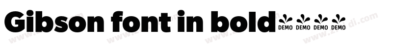 Gibson font in bold字体转换